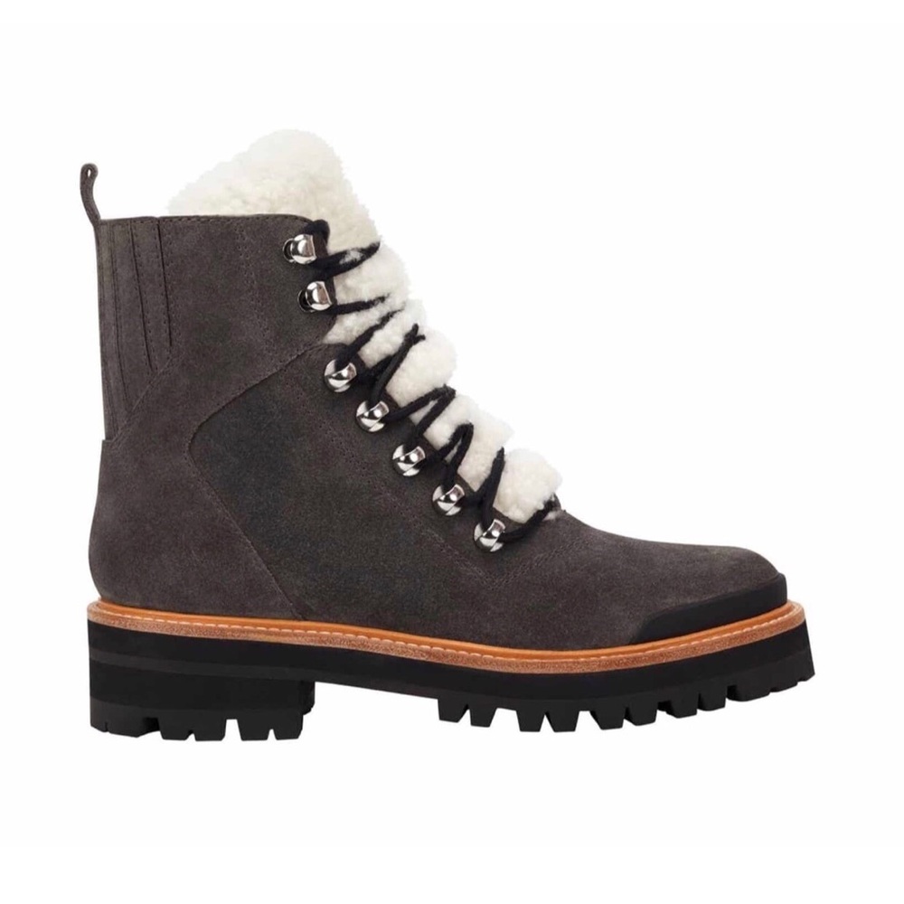 ❌❌SOLD❌❌🆕Marc Fisher 6.5 GREY Izzie Hiking Boots - Picture 4 of 16
